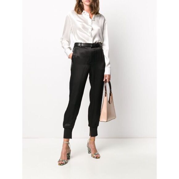 3.1 Phillip Lim side stripe satin Jogger Pants - Picture 1 of 12